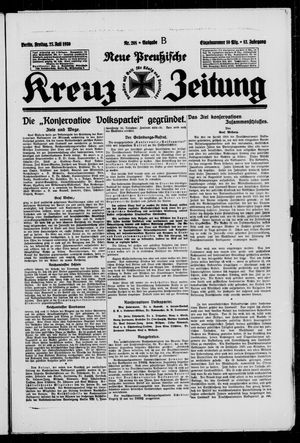 Neue preussische Kreuz-Zeitung vom 25.07.1930