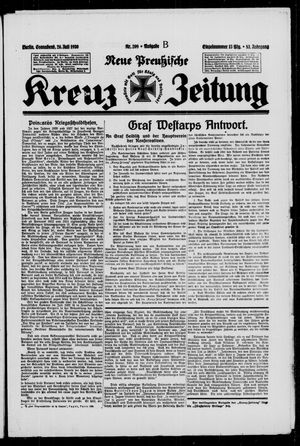 Neue preussische Kreuz-Zeitung vom 26.07.1930