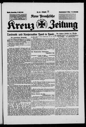Neue preussische Kreuz-Zeitung vom 31.07.1930