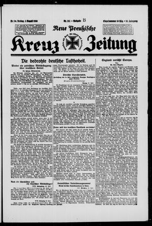 Neue preussische Kreuz-Zeitung vom 01.08.1930