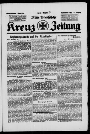 Neue preussische Kreuz-Zeitung vom 02.08.1930