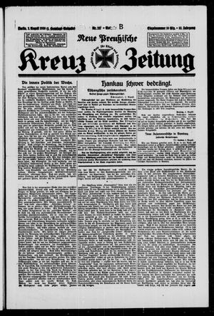 Neue preussische Kreuz-Zeitung vom 03.08.1930
