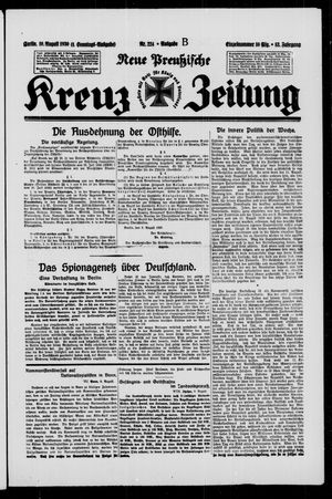 Neue preussische Kreuz-Zeitung on Aug 10, 1930