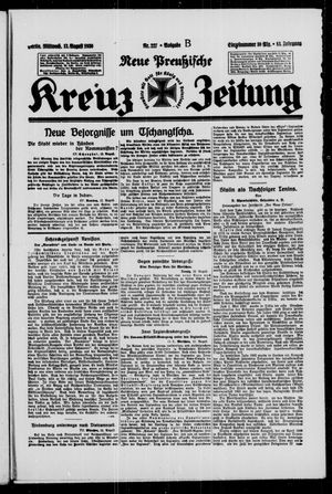 Neue preussische Kreuz-Zeitung vom 13.08.1930