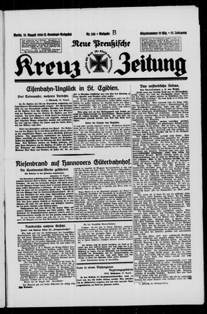 Neue preussische Kreuz-Zeitung vom 31.08.1930