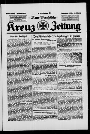 Neue preussische Kreuz-Zeitung vom 02.09.1930