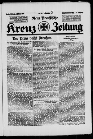 Neue preussische Kreuz-Zeitung vom 08.10.1930