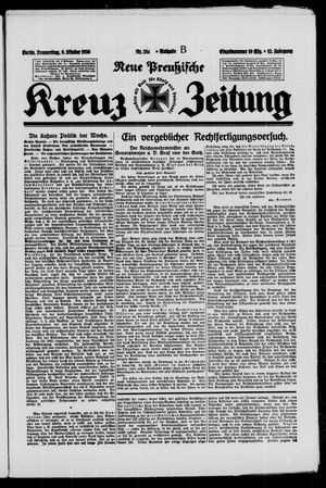Neue preussische Kreuz-Zeitung vom 09.10.1930