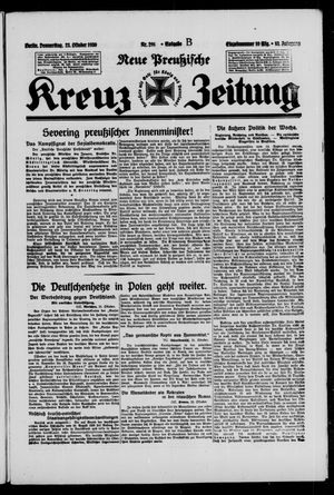 Neue preussische Kreuz-Zeitung vom 23.10.1930