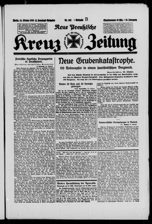 Neue preussische Kreuz-Zeitung vom 26.10.1930