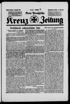 Neue preussische Kreuz-Zeitung vom 04.11.1930