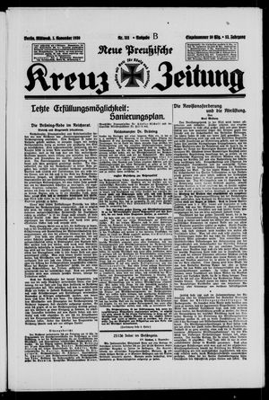 Neue preussische Kreuz-Zeitung vom 05.11.1930
