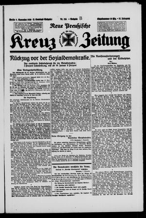 Neue preussische Kreuz-Zeitung vom 09.11.1930