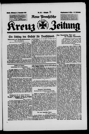 Neue preussische Kreuz-Zeitung vom 12.11.1930