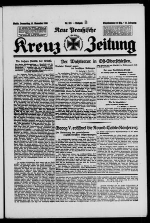 Neue preussische Kreuz-Zeitung vom 13.11.1930