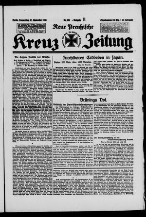 Neue preussische Kreuz-Zeitung vom 27.11.1930