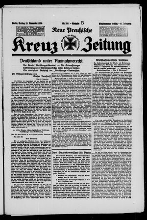 Neue preussische Kreuz-Zeitung vom 28.11.1930