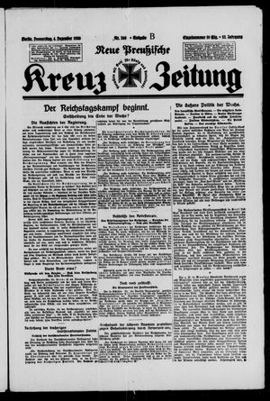 Neue preussische Kreuz-Zeitung vom 04.12.1930
