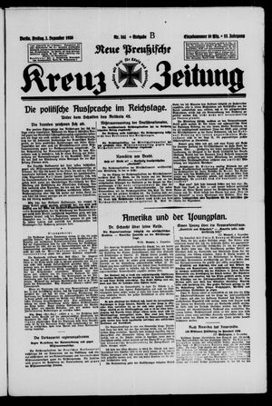 Neue preussische Kreuz-Zeitung vom 05.12.1930