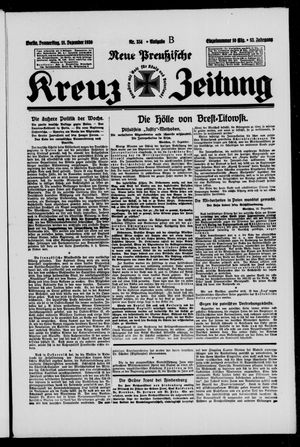 Neue preussische Kreuz-Zeitung vom 18.12.1930