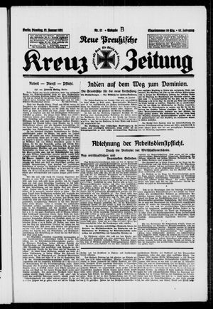 Neue preussische Kreuz-Zeitung vom 13.01.1931
