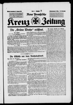 Neue preussische Kreuz-Zeitung vom 31.01.1931