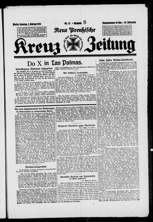 Neue preussische Kreuz-Zeitung vom 01.02.1931