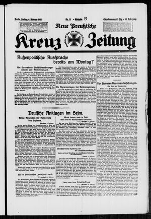 Neue preussische Kreuz-Zeitung vom 06.02.1931