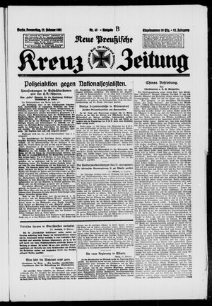 Neue preussische Kreuz-Zeitung vom 12.02.1931