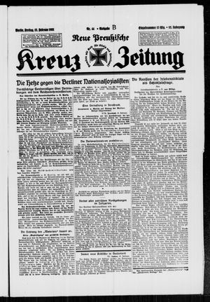 Neue preussische Kreuz-Zeitung vom 13.02.1931