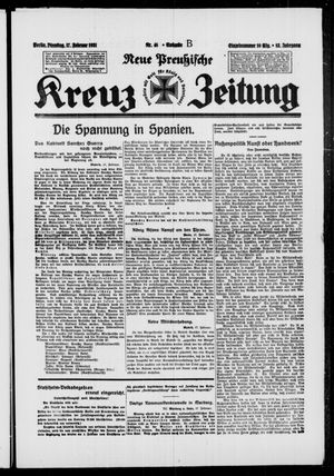 Neue preussische Kreuz-Zeitung vom 17.02.1931