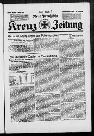 Neue preussische Kreuz-Zeitung vom 02.03.1931