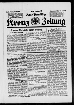 Neue preussische Kreuz-Zeitung vom 10.03.1931