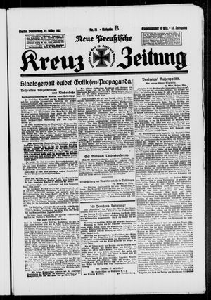 Neue preussische Kreuz-Zeitung vom 12.03.1931