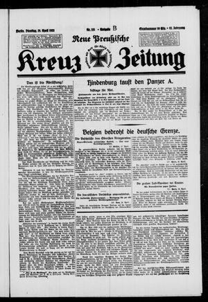 Neue preussische Kreuz-Zeitung vom 28.04.1931
