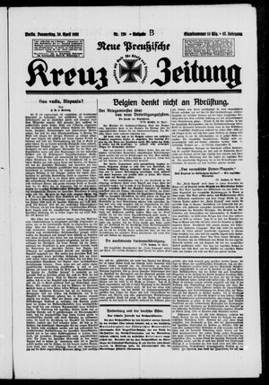 Neue preussische Kreuz-Zeitung vom 30.04.1931
