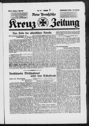Neue preussische Kreuz-Zeitung vom 03.05.1931