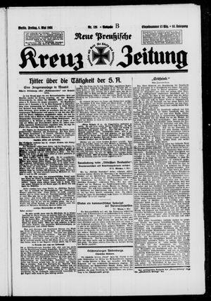Neue preussische Kreuz-Zeitung vom 08.05.1931