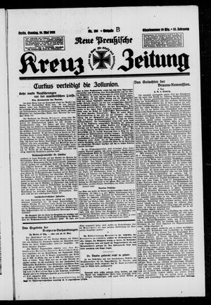 Neue preussische Kreuz-Zeitung vom 10.05.1931