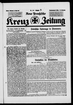 Neue preussische Kreuz-Zeitung vom 13.05.1931