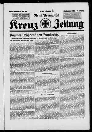 Neue preussische Kreuz-Zeitung on May 14, 1931