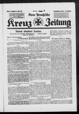 Neue preussische Kreuz-Zeitung vom 16.05.1931
