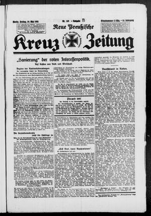 Neue preussische Kreuz-Zeitung vom 29.05.1931