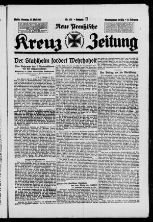 Neue preussische Kreuz-Zeitung vom 31.05.1931