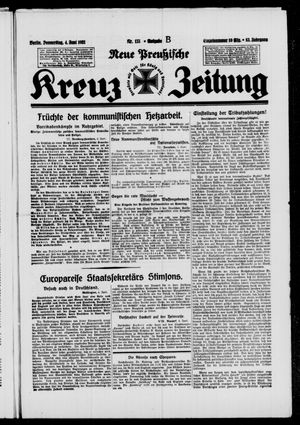 Neue preussische Kreuz-Zeitung vom 04.06.1931