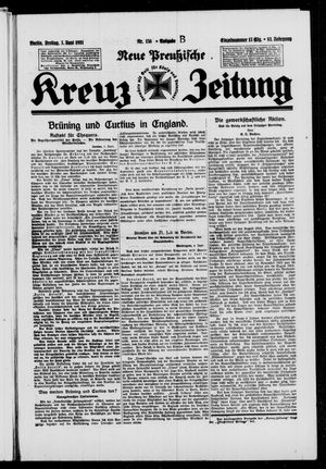 Neue preussische Kreuz-Zeitung vom 05.06.1931