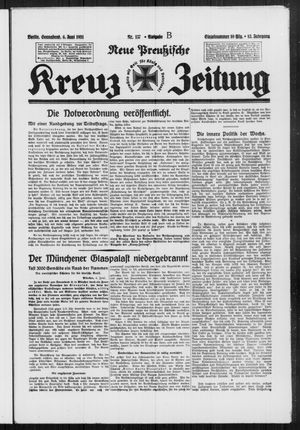 Neue preussische Kreuz-Zeitung vom 06.06.1931