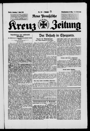 Neue preussische Kreuz-Zeitung vom 07.06.1931