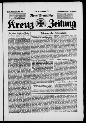 Neue preussische Kreuz-Zeitung vom 10.06.1931