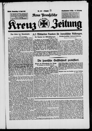 Neue preussische Kreuz-Zeitung vom 18.06.1931